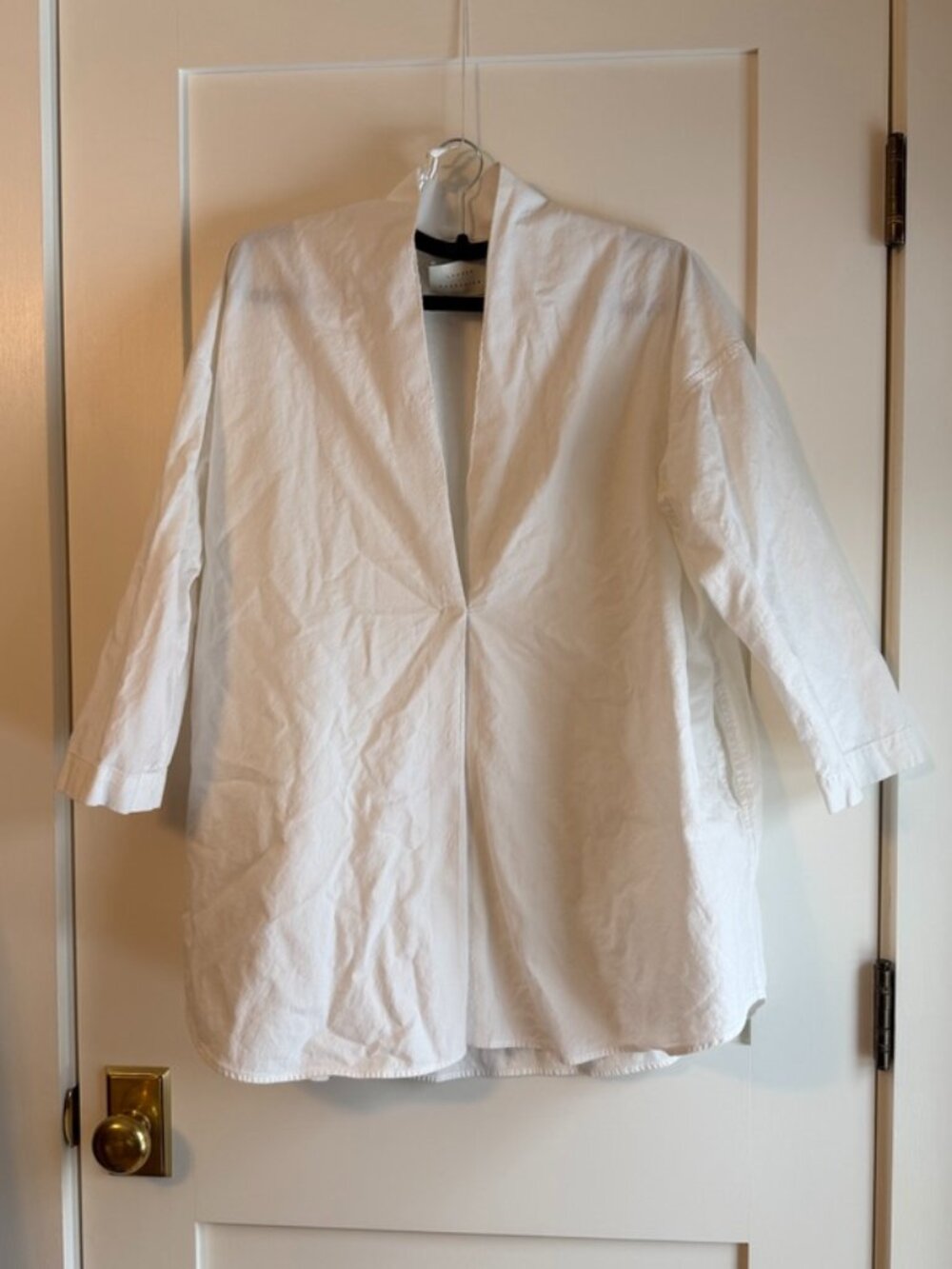 Lauren Manoogian Shawl Cardigan in White SIZE 1